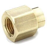 Female Pipe to Female Pipe - Reducer Coupling - Brass Pipe Fittings